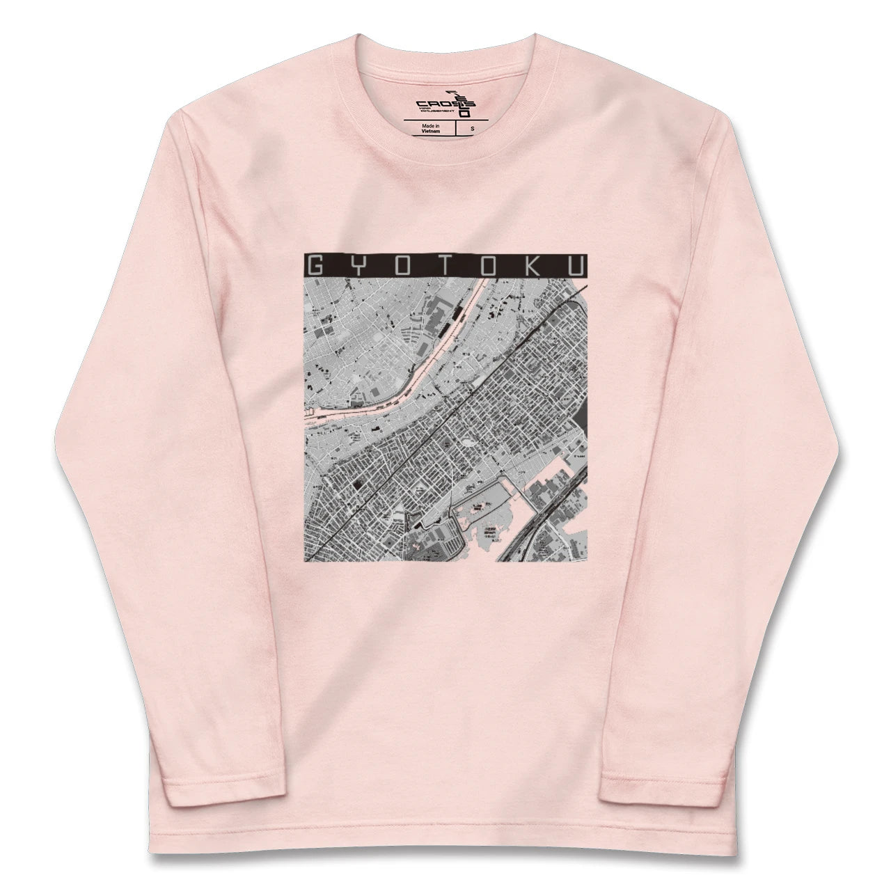 【行徳（千葉県）】地図柄ロングスリーブTシャツ