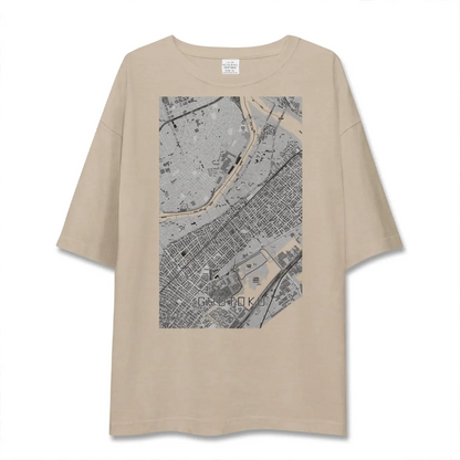 【行徳（千葉県）】地図柄ビッグシルエットTシャツ