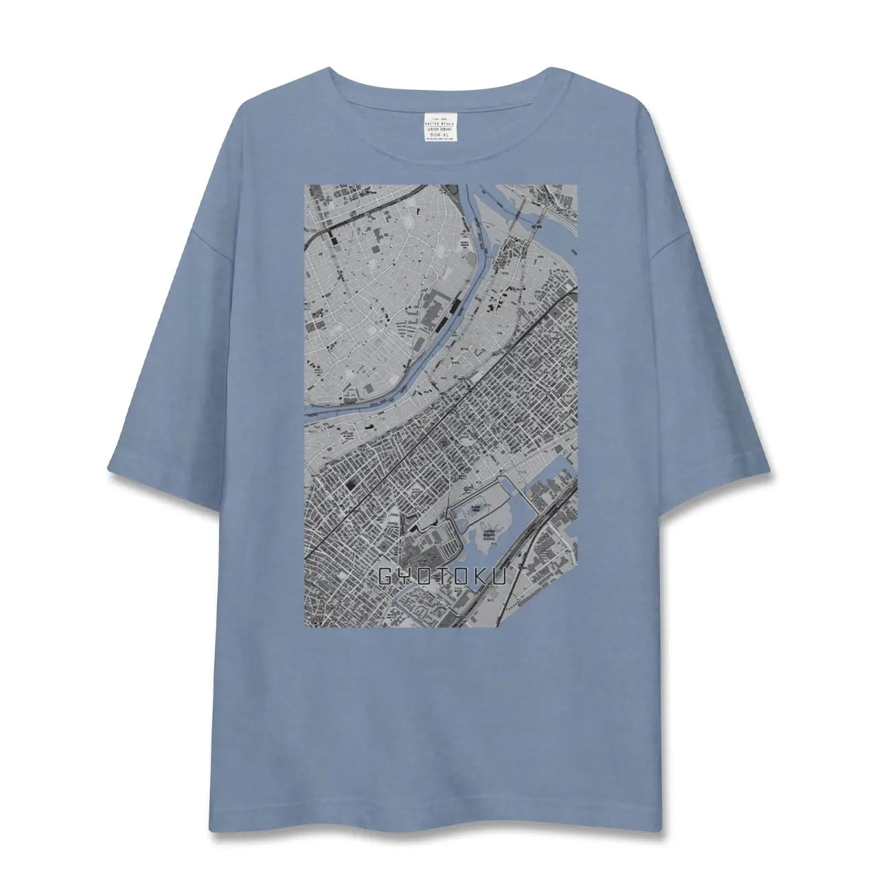 【行徳（千葉県）】地図柄ビッグシルエットTシャツ