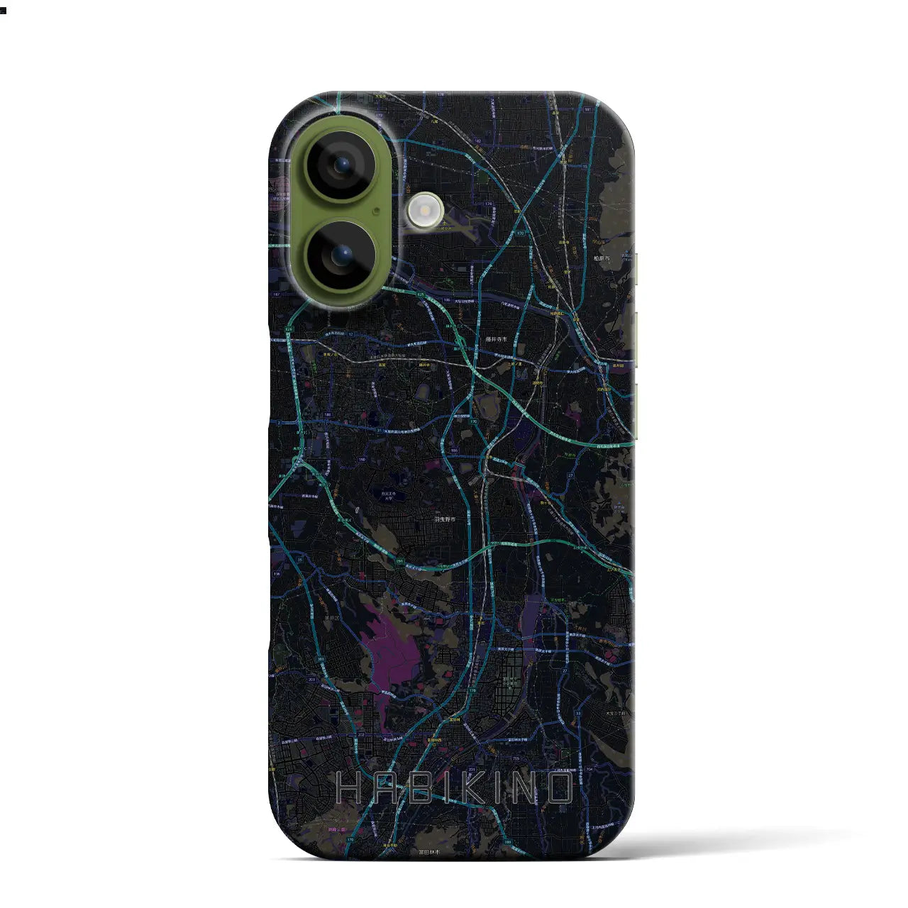 【羽曳野（大阪府）】地図柄iPhoneケース（バックカバータイプ）