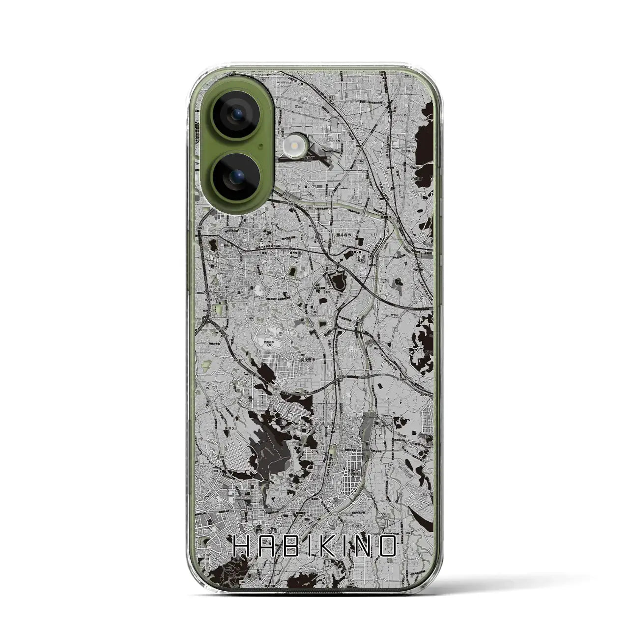 【羽曳野（大阪府）】地図柄iPhoneケース（クリアタイプ）