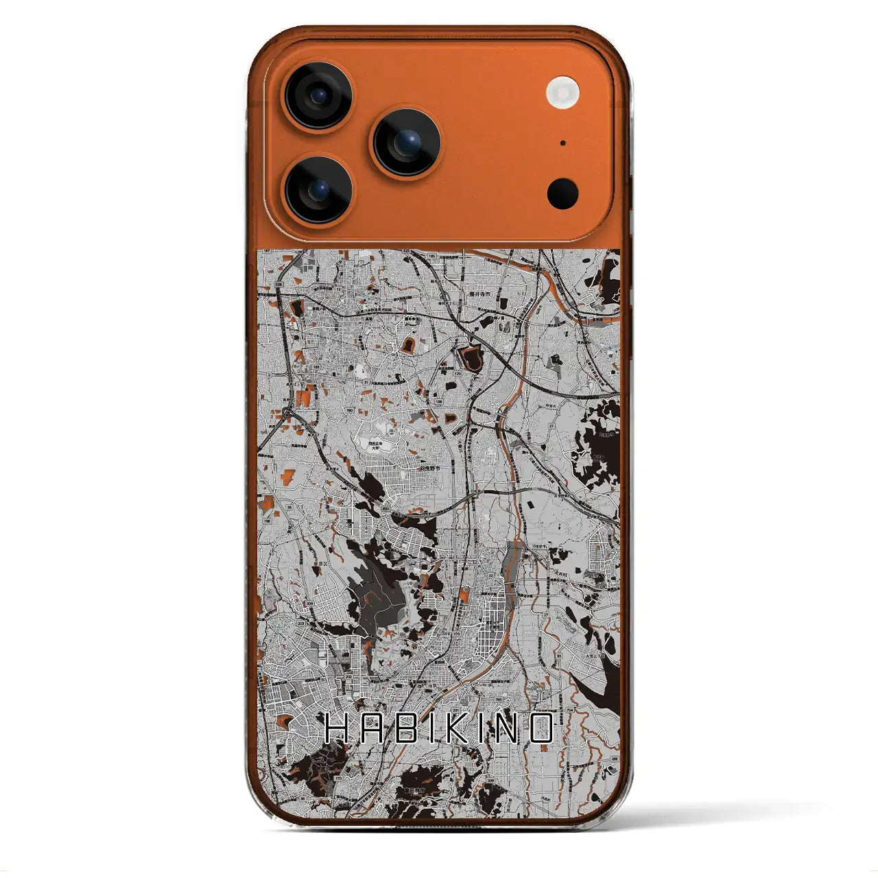 【羽曳野（大阪府）】地図柄iPhoneケース（クリアタイプ）