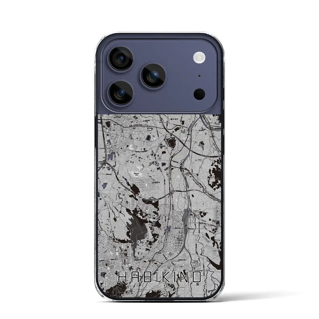 【羽曳野（大阪府）】地図柄iPhoneケース（クリアタイプ）