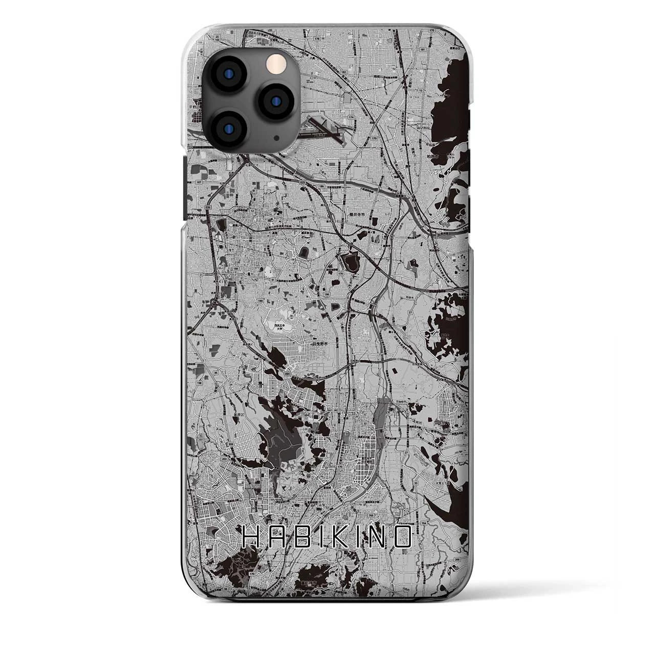 【羽曳野（大阪府）】地図柄iPhoneケース（クリアタイプ）