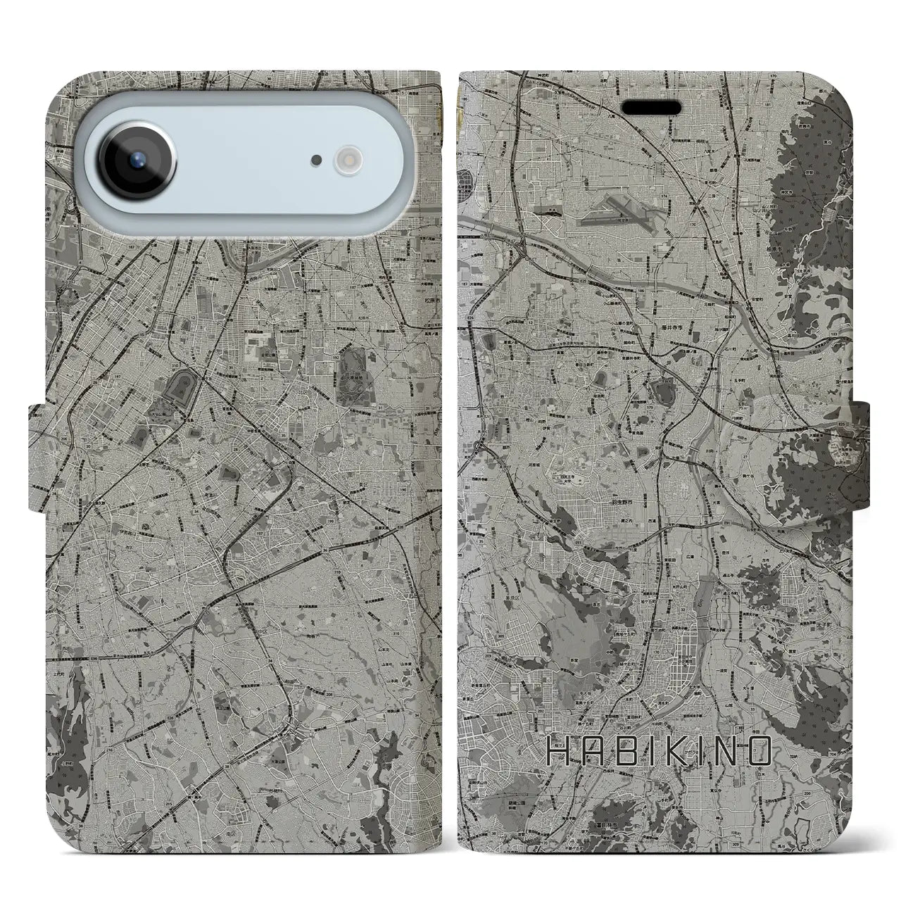 【羽曳野（大阪府）】地図柄iPhoneケース（手帳タイプ）