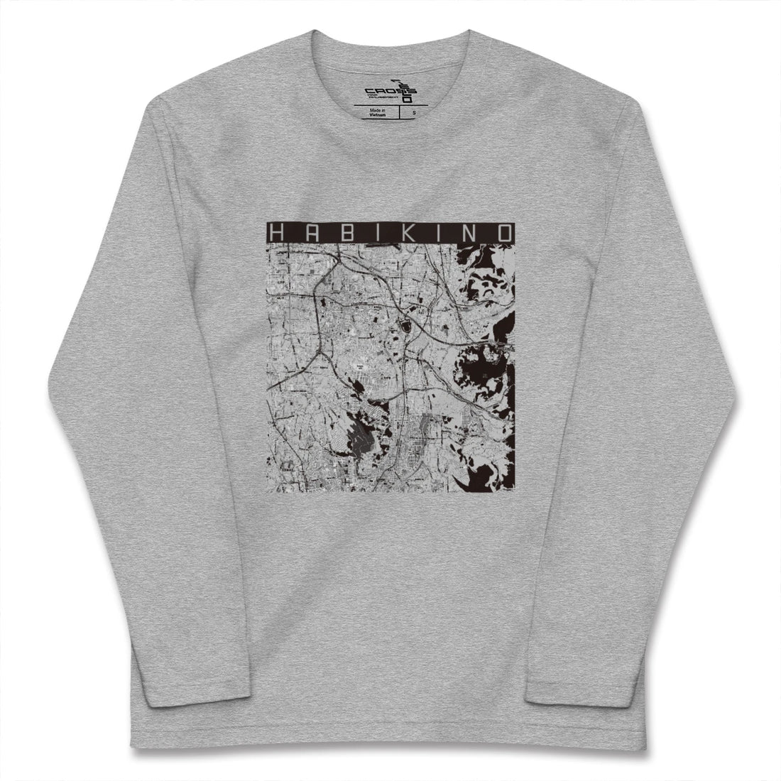 【羽曳野（大阪府）】地図柄ロングスリーブTシャツ