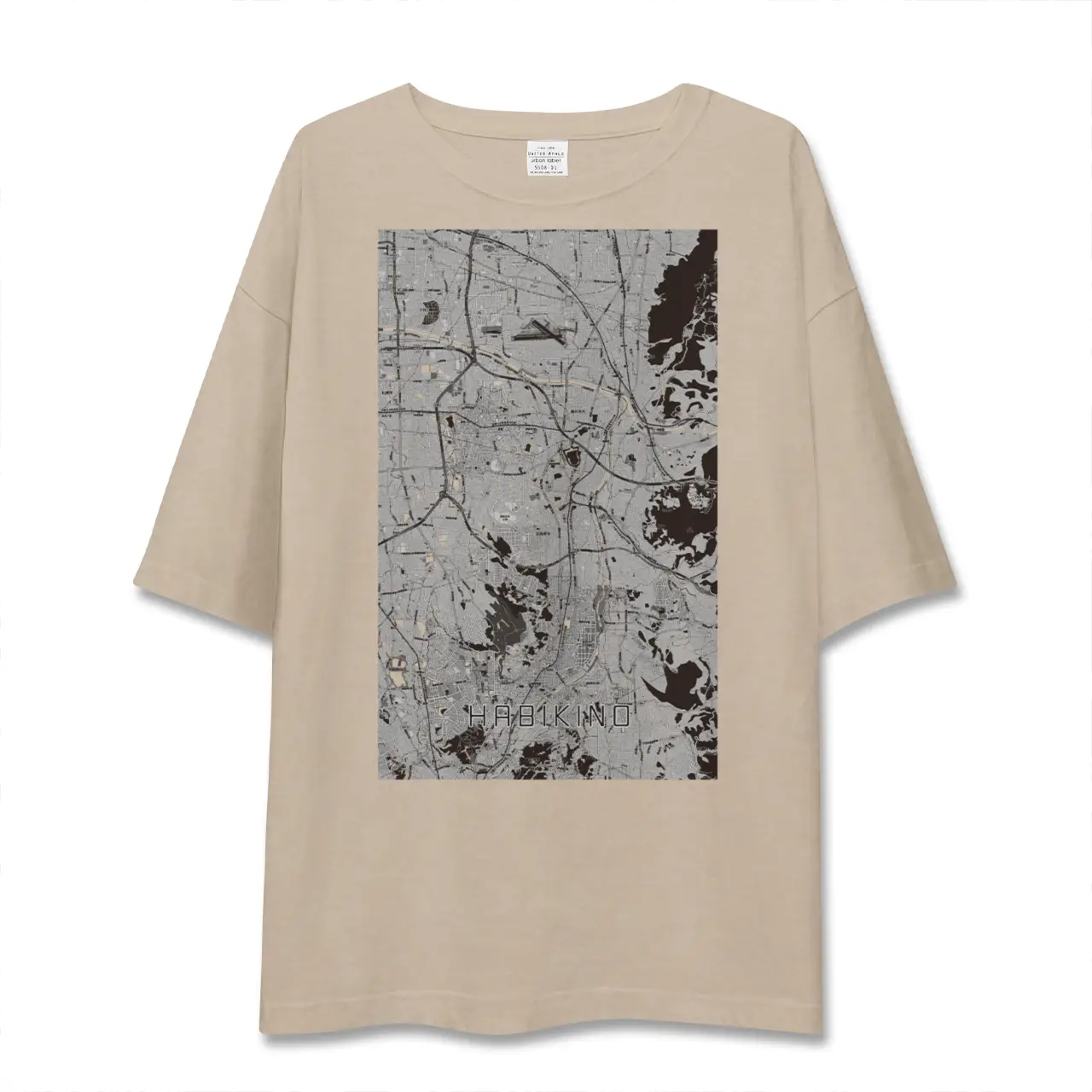 【羽曳野（大阪府）】地図柄ビッグシルエットTシャツ
