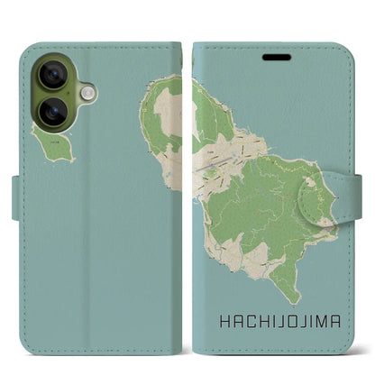 【八丈島（東京都）】地図柄iPhoneケース（手帳タイプ）