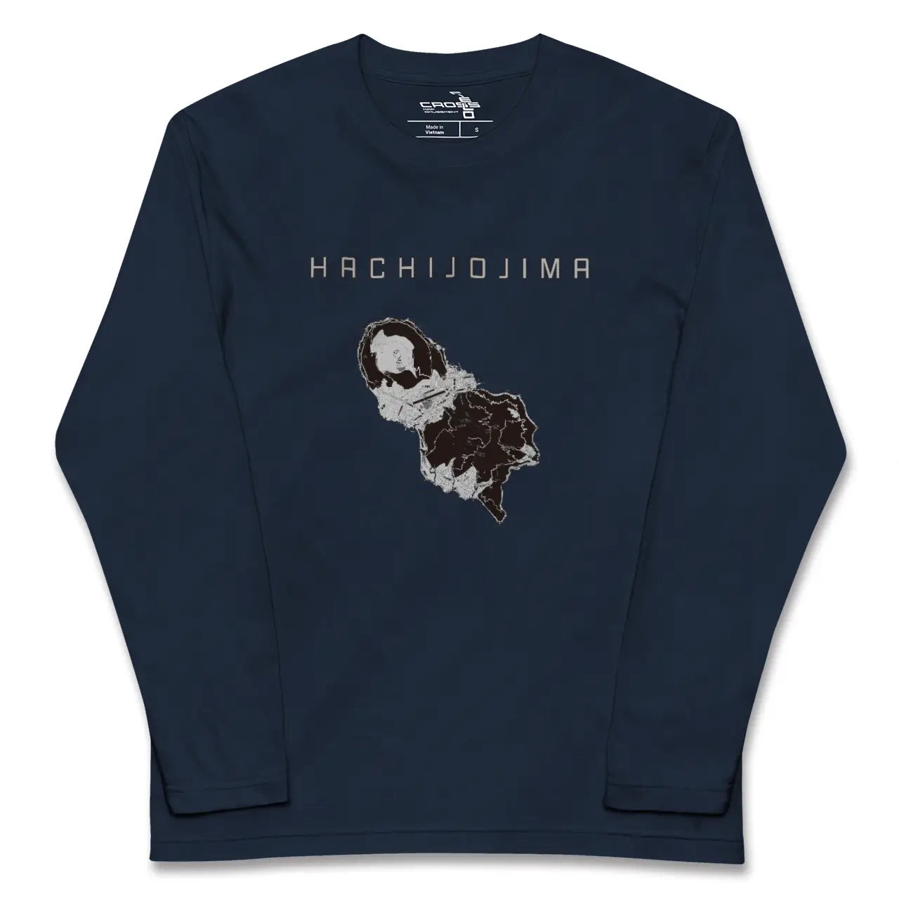 【八丈島（東京都）】地図柄ロングスリーブTシャツ