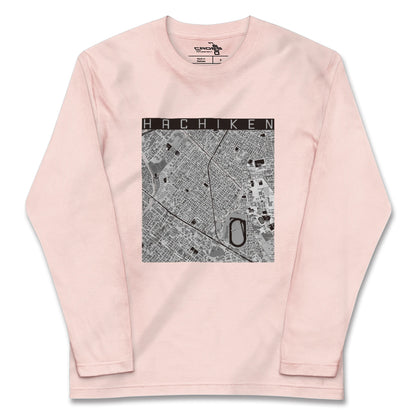 【八軒（北海道）】地図柄ロングスリーブTシャツ