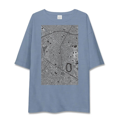 【八軒（北海道）】地図柄ビッグシルエットTシャツ
