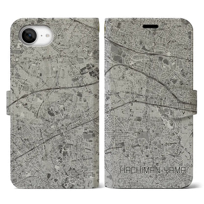 【八幡山（東京都）】地図柄iPhoneケース（手帳タイプ）