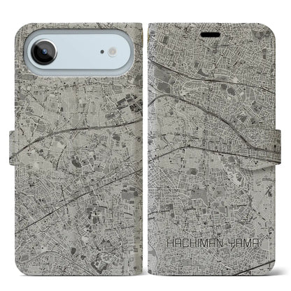 【八幡山（東京都）】地図柄iPhoneケース（手帳タイプ）