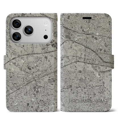 【八幡山（東京都）】地図柄iPhoneケース（手帳タイプ）