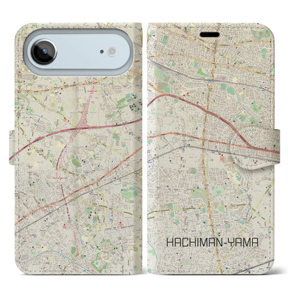 【八幡山（東京都）】地図柄iPhoneケース（手帳タイプ）