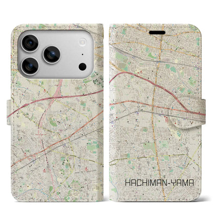 【八幡山（東京都）】地図柄iPhoneケース（手帳タイプ）