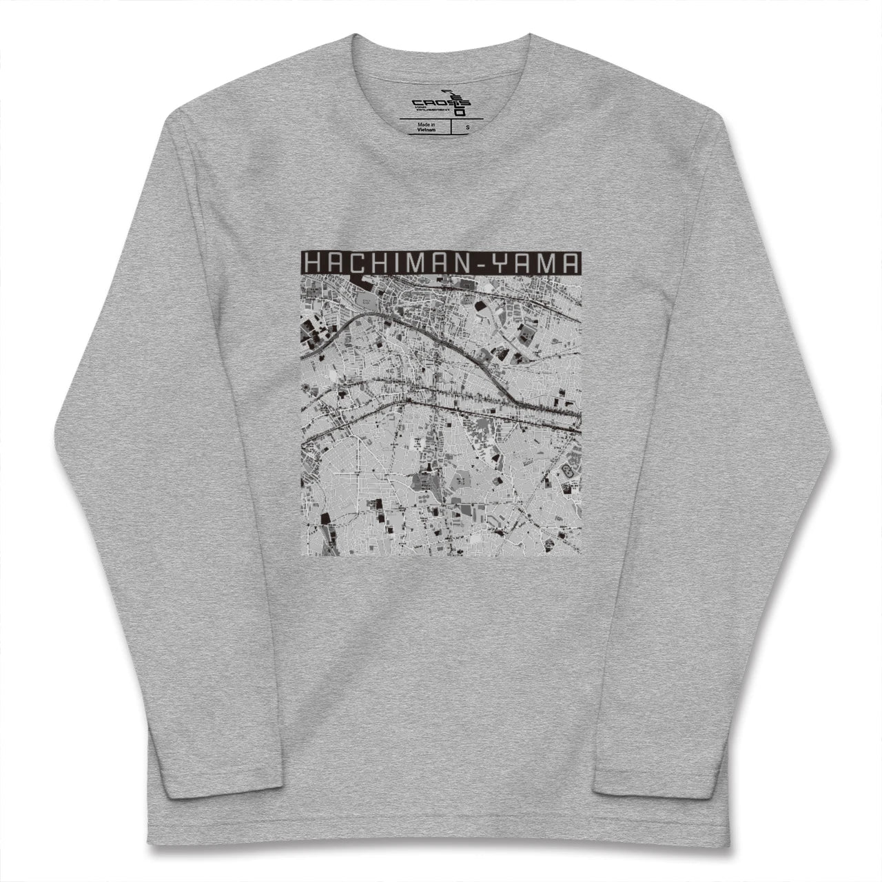 【八幡山（東京都）】地図柄ロングスリーブTシャツ