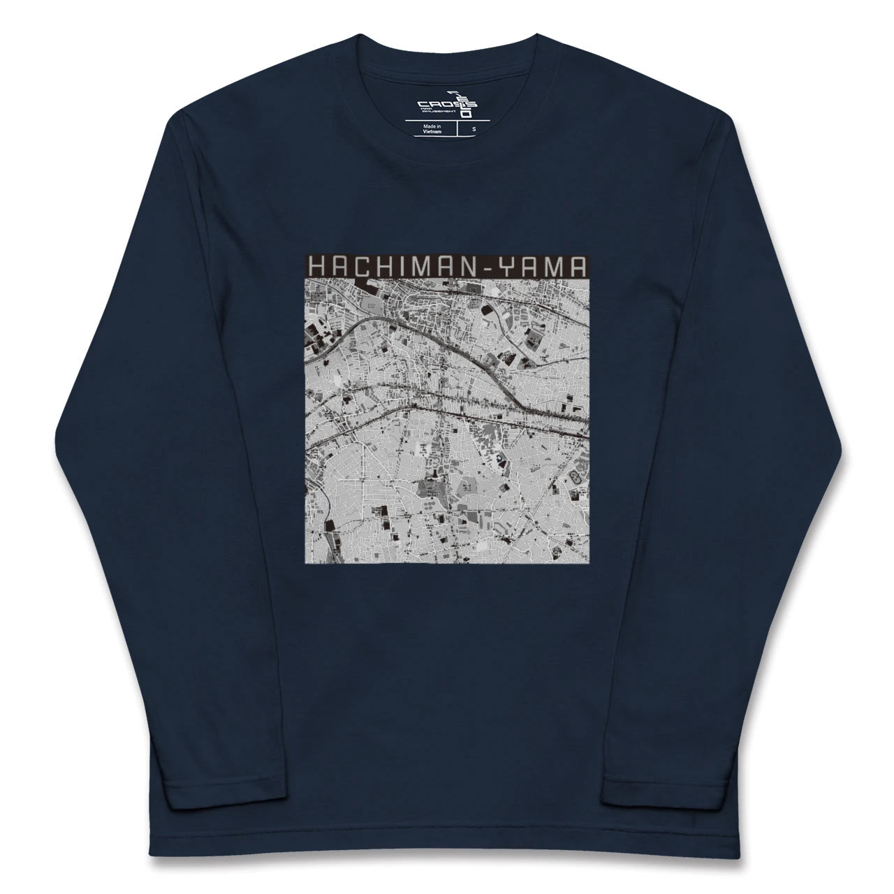 【八幡山（東京都）】地図柄ロングスリーブTシャツ
