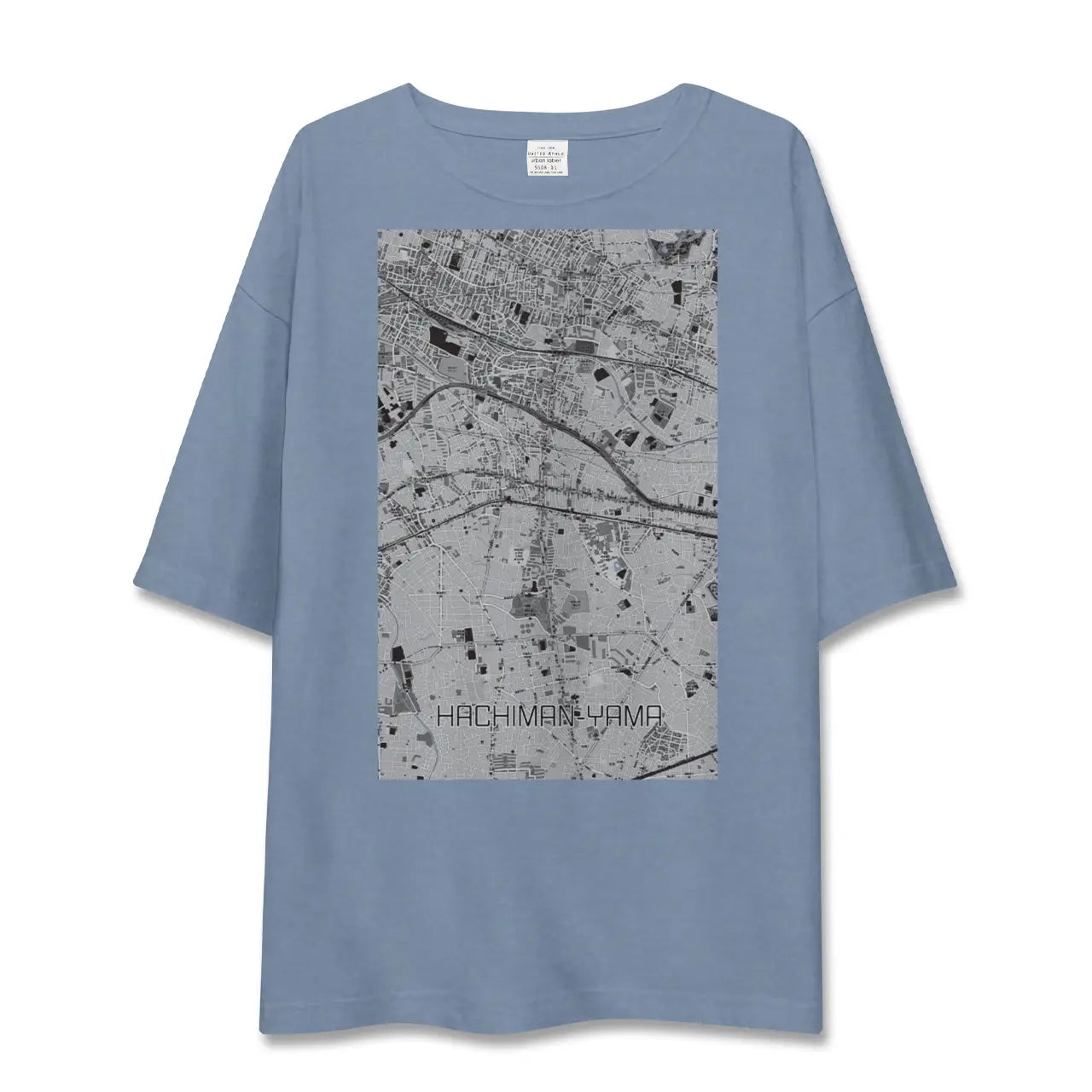 【八幡山（東京都）】地図柄ビッグシルエットTシャツ