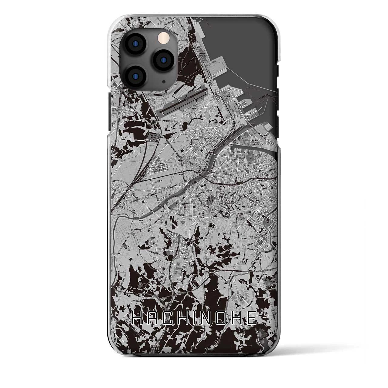 【八戸（青森県）】地図柄iPhoneケース（クリアタイプ）