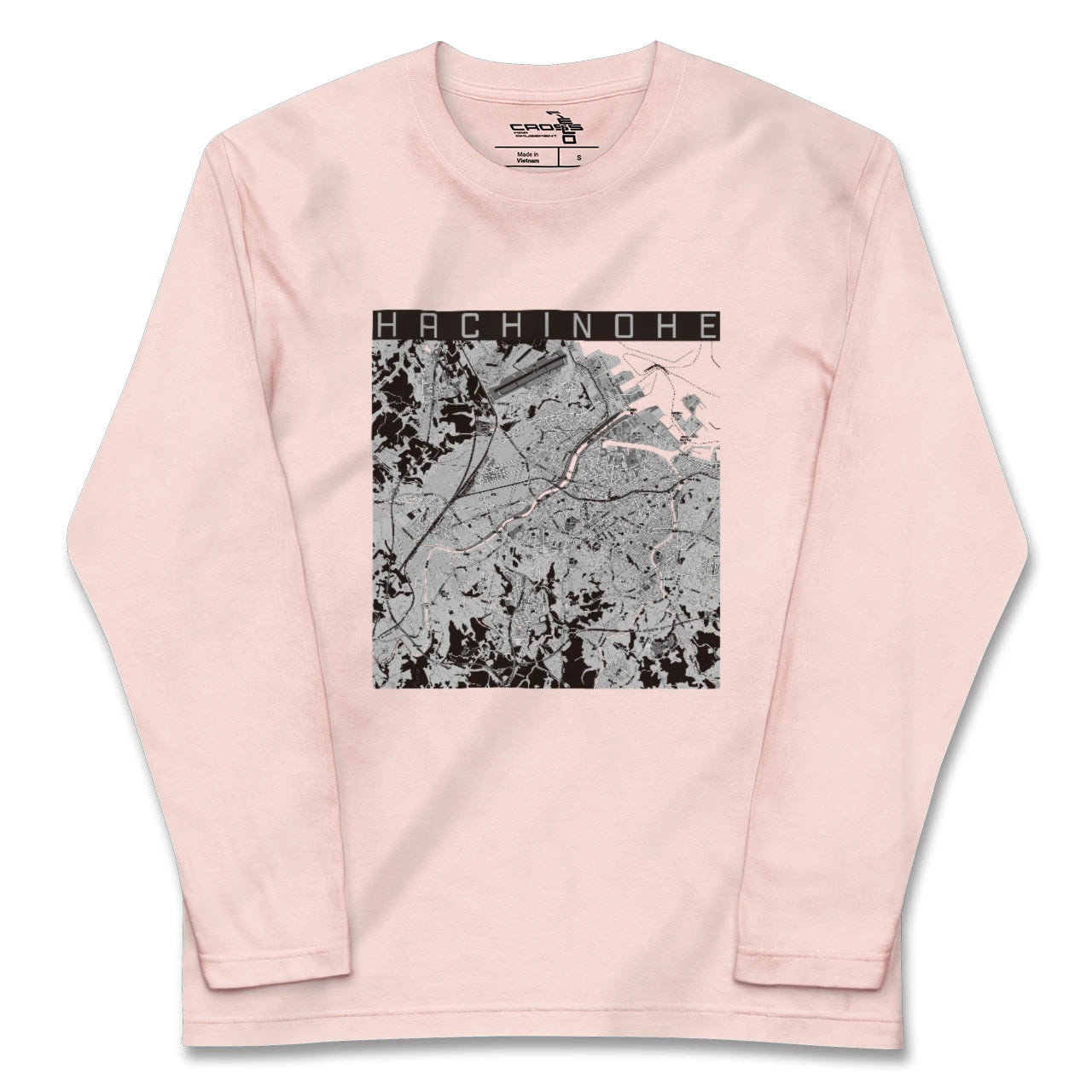 【八戸（青森県）】地図柄ロングスリーブTシャツ