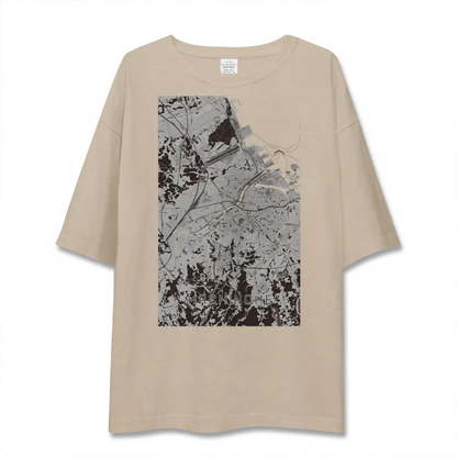 【八戸（青森県）】地図柄ビッグシルエットTシャツ