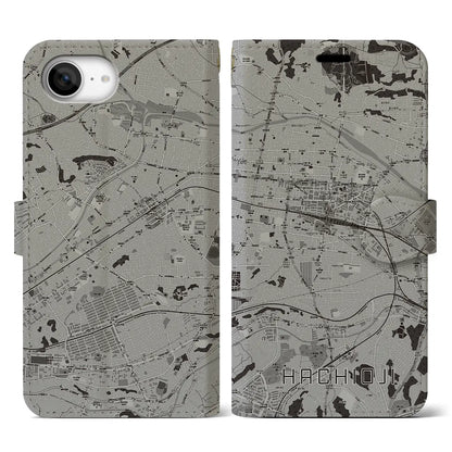 【八王子（東京都）】地図柄iPhoneケース（手帳タイプ）