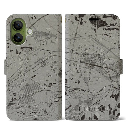 【八王子（東京都）】地図柄iPhoneケース（手帳タイプ）