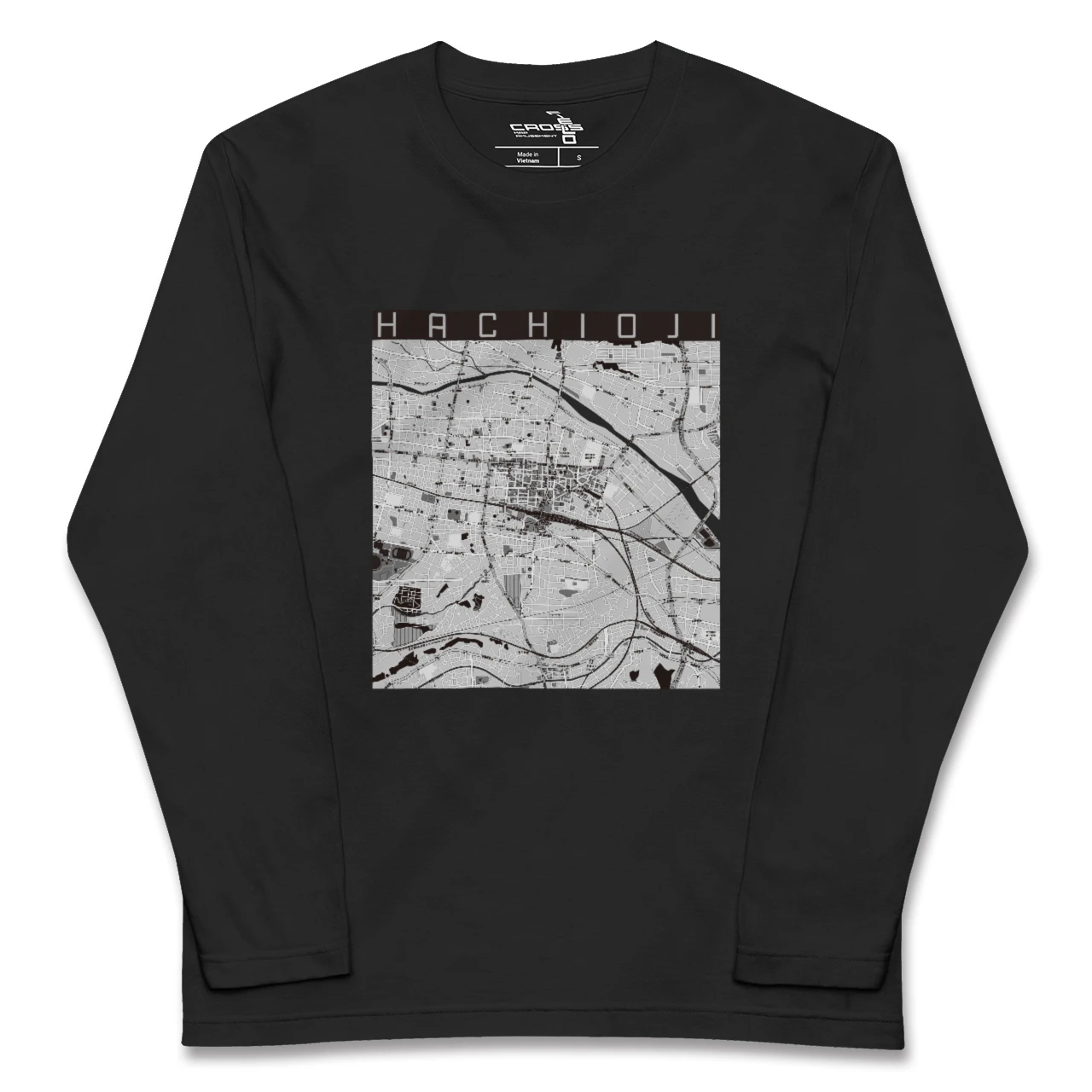 【八王子（東京都）】地図柄ロングスリーブTシャツ