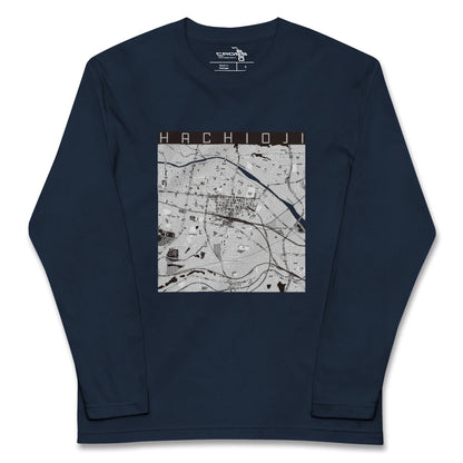 【八王子（東京都）】地図柄ロングスリーブTシャツ