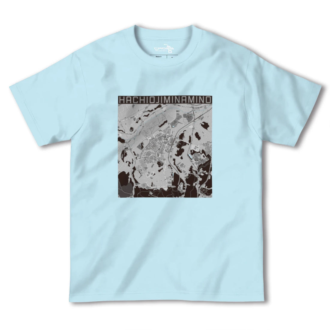 【八王子みなみ野(東京都)】地図柄ヘビーウェイトTシャツ