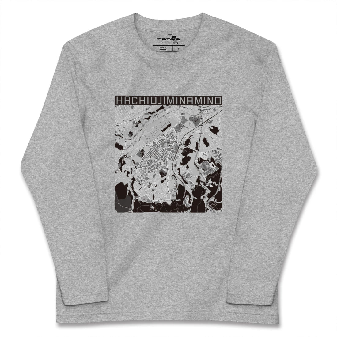 【八王子みなみ野（東京都）】地図柄ロングスリーブTシャツ