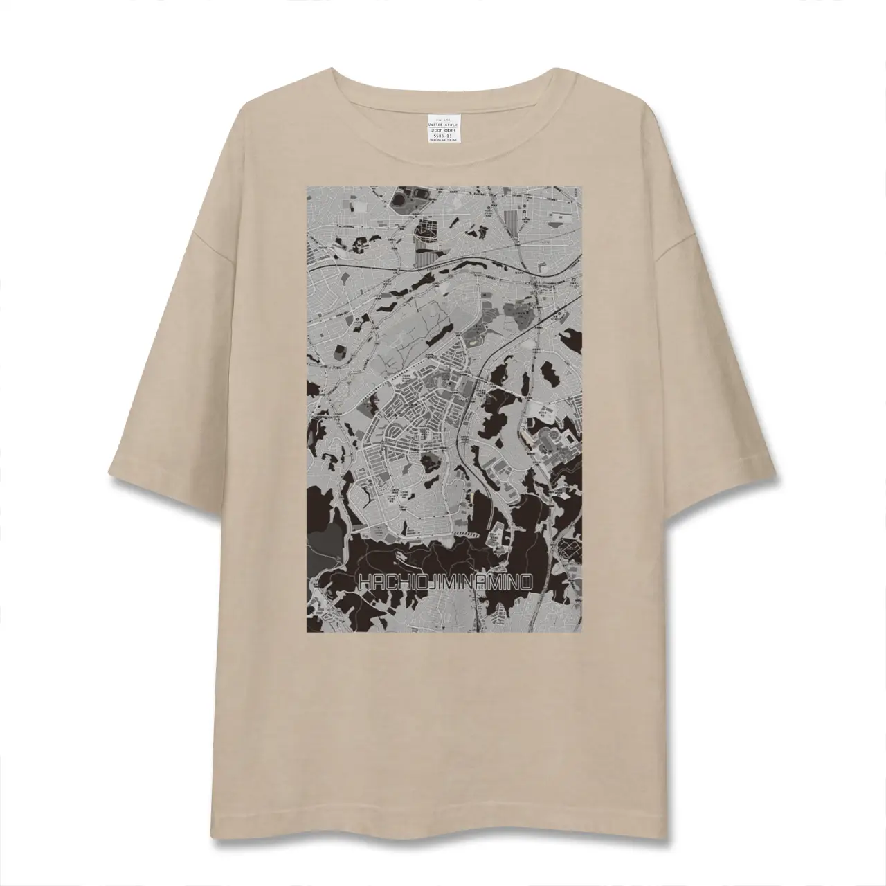 【八王子みなみ野（東京都）】地図柄ビッグシルエットTシャツ