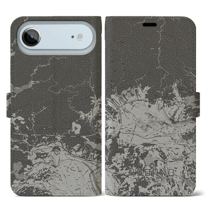 【秦野（神奈川県）】地図柄iPhoneケース（手帳タイプ）