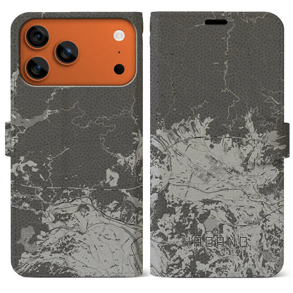 【秦野（神奈川県）】地図柄iPhoneケース（手帳タイプ）