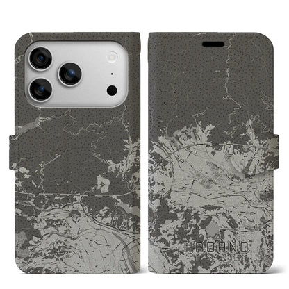 【秦野（神奈川県）】地図柄iPhoneケース（手帳タイプ）