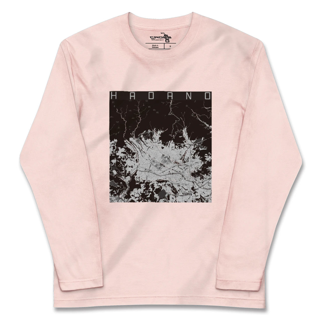 【秦野（神奈川県）】地図柄ロングスリーブTシャツ