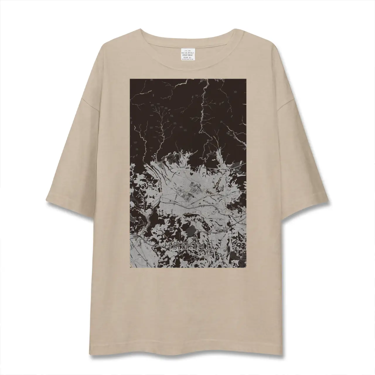 【秦野（神奈川県）】地図柄ビッグシルエットTシャツ