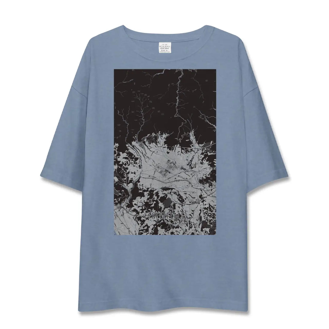 【秦野（神奈川県）】地図柄ビッグシルエットTシャツ