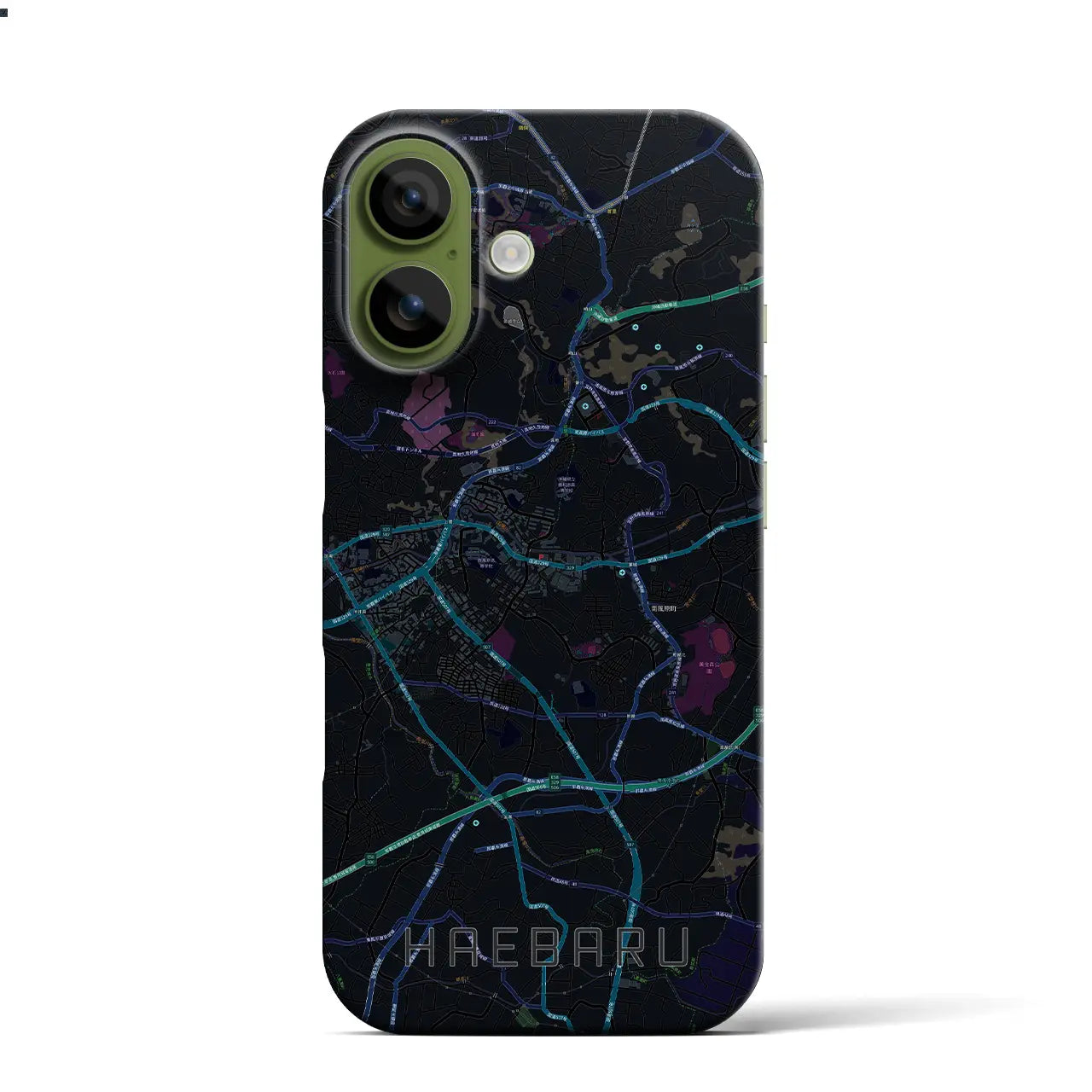 【南風原（沖縄県）】地図柄iPhoneケース（バックカバータイプ）