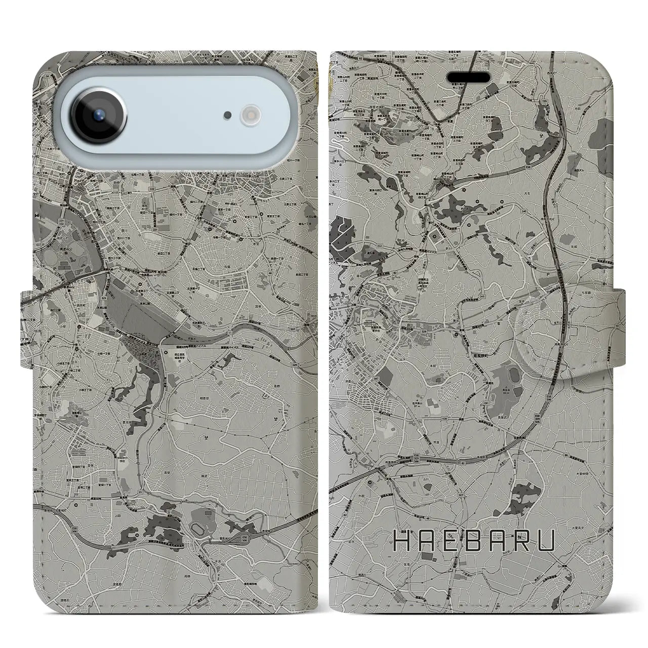 【南風原（沖縄県）】地図柄iPhoneケース（手帳タイプ）