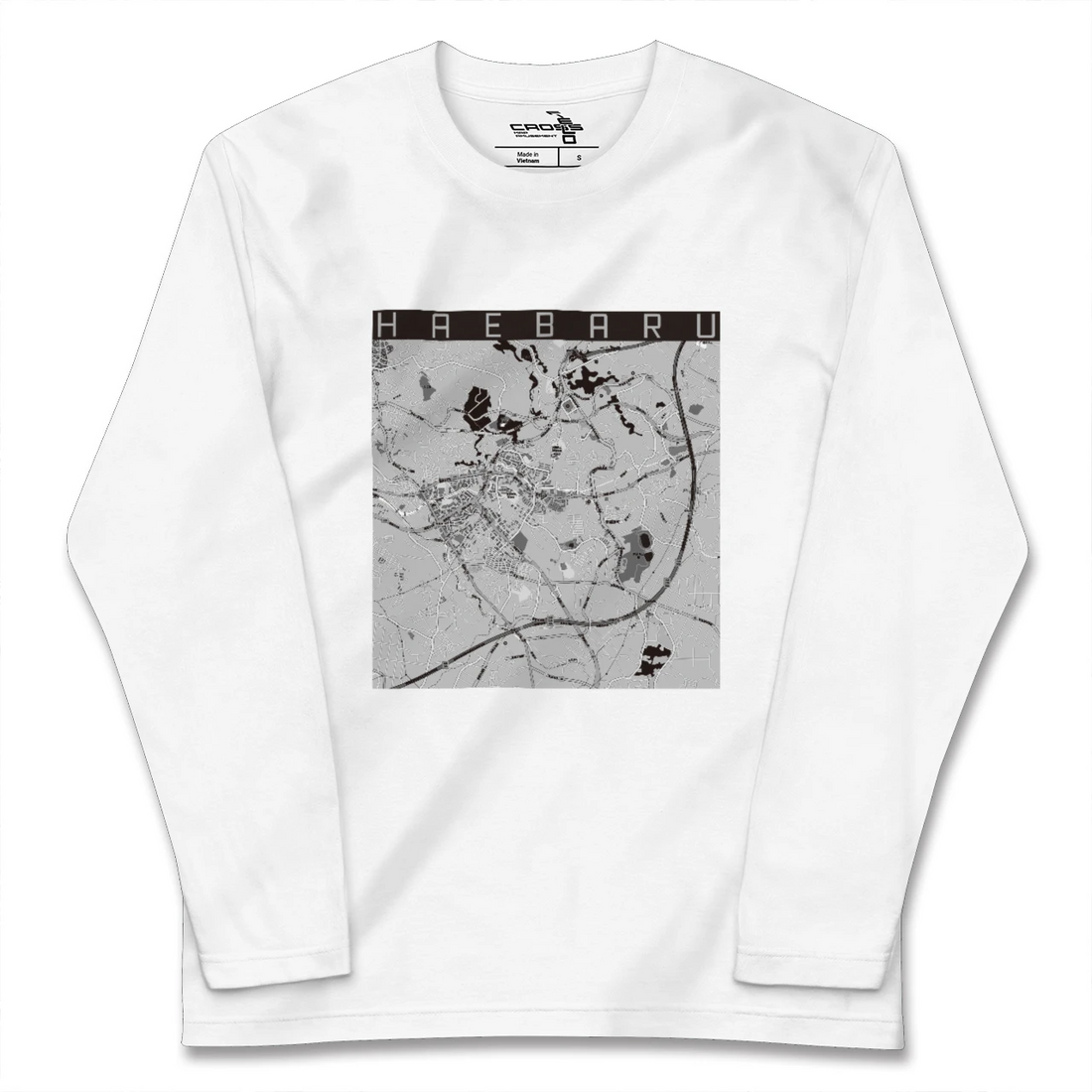 【南風原(沖縄県)】地図柄ロングスリーブTシャツ