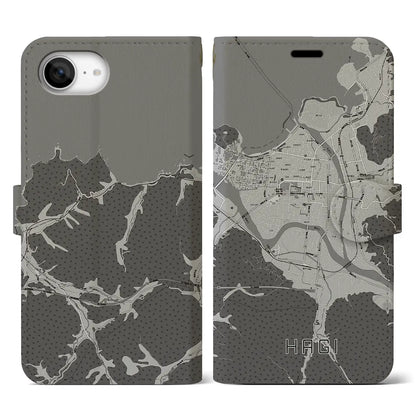 【萩2（山口県）】地図柄iPhoneケース（手帳タイプ）