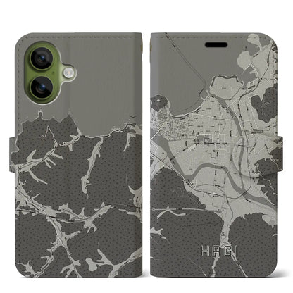 【萩2（山口県）】地図柄iPhoneケース（手帳タイプ）