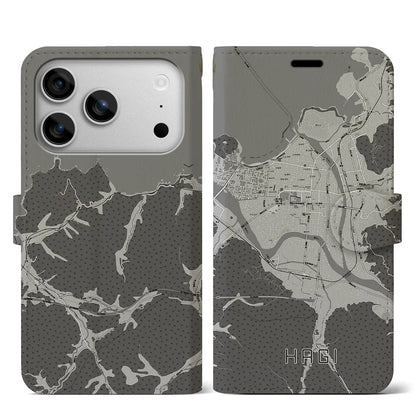 【萩2（山口県）】地図柄iPhoneケース（手帳タイプ）