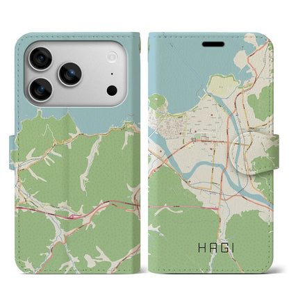 【萩2（山口県）】地図柄iPhoneケース（手帳タイプ）