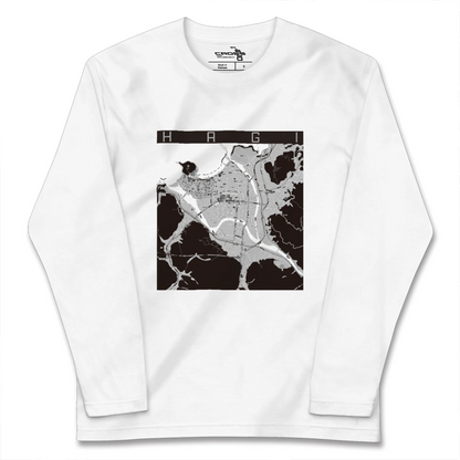 【萩2（山口県）】地図柄ロングスリーブTシャツ