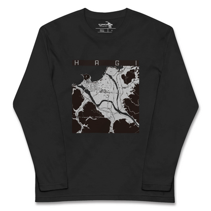 【萩2（山口県）】地図柄ロングスリーブTシャツ