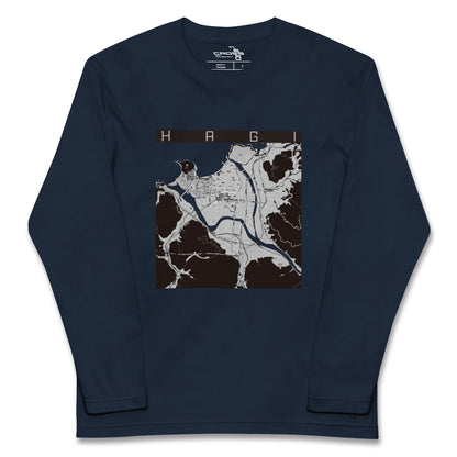 【萩2（山口県）】地図柄ロングスリーブTシャツ