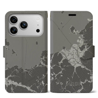 【萩（山口県）】地図柄iPhoneケース（手帳タイプ）